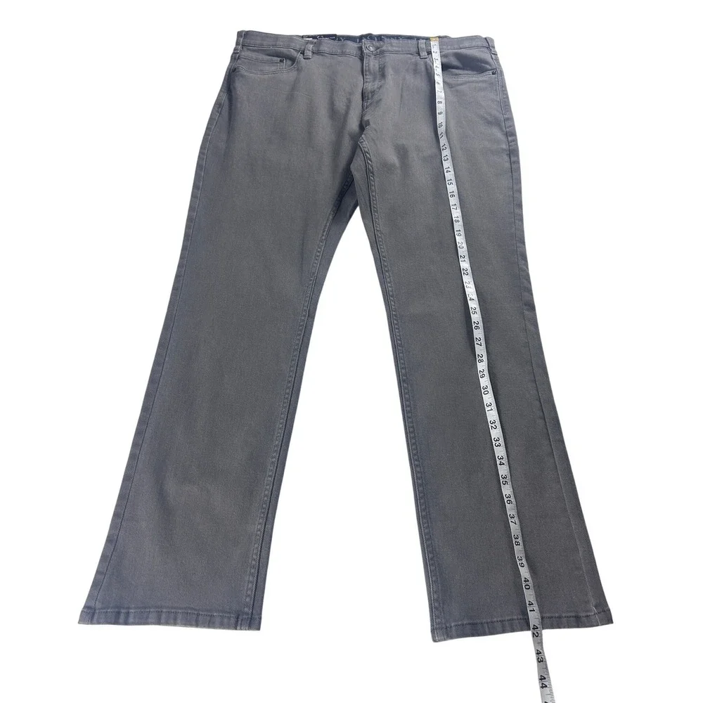 JACHS New York Mens Straight Fit 5 Pocket Denim Pant Grey 40x32 S26A-128-VES NWT